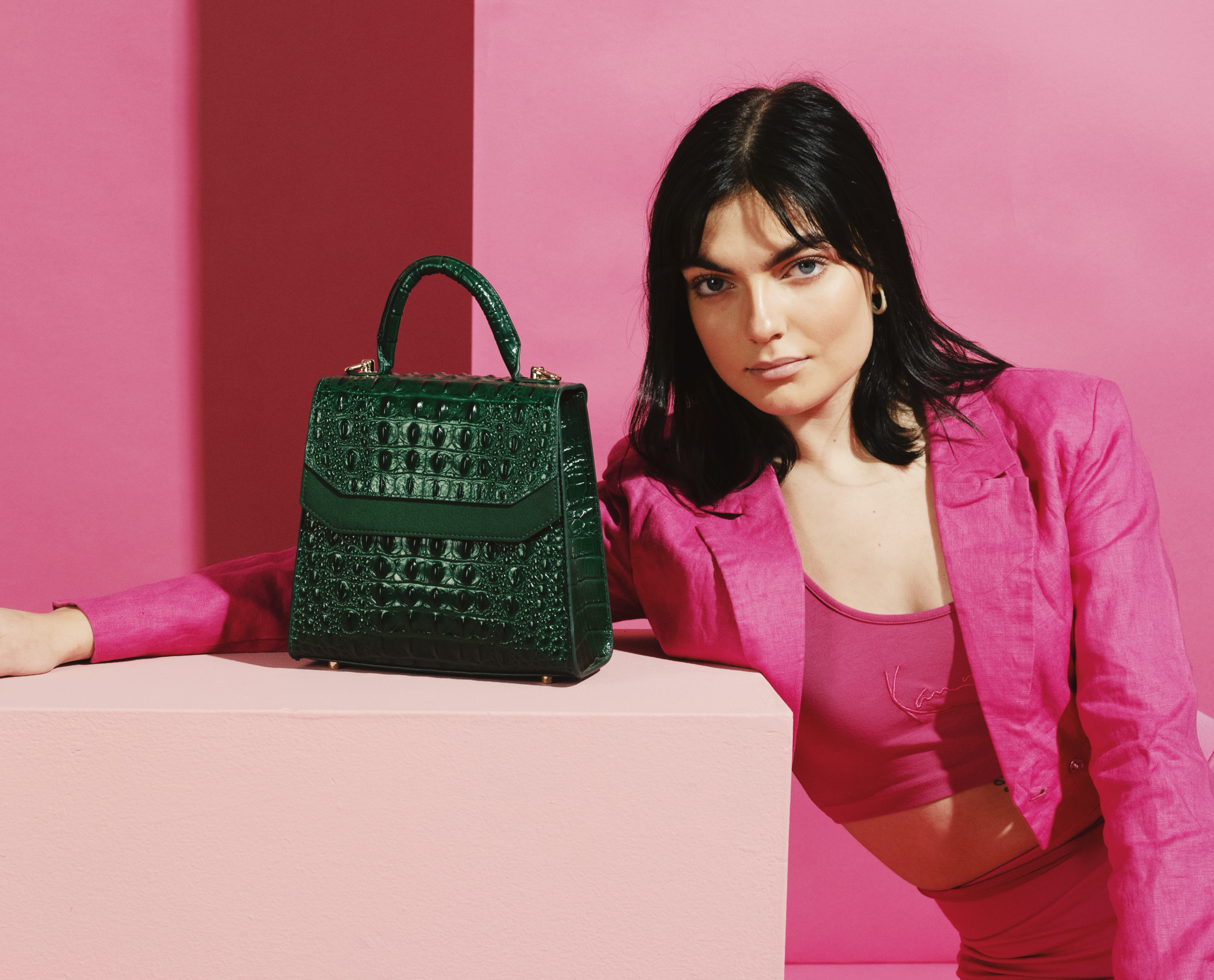 NOURA IN ROYAL GREEN