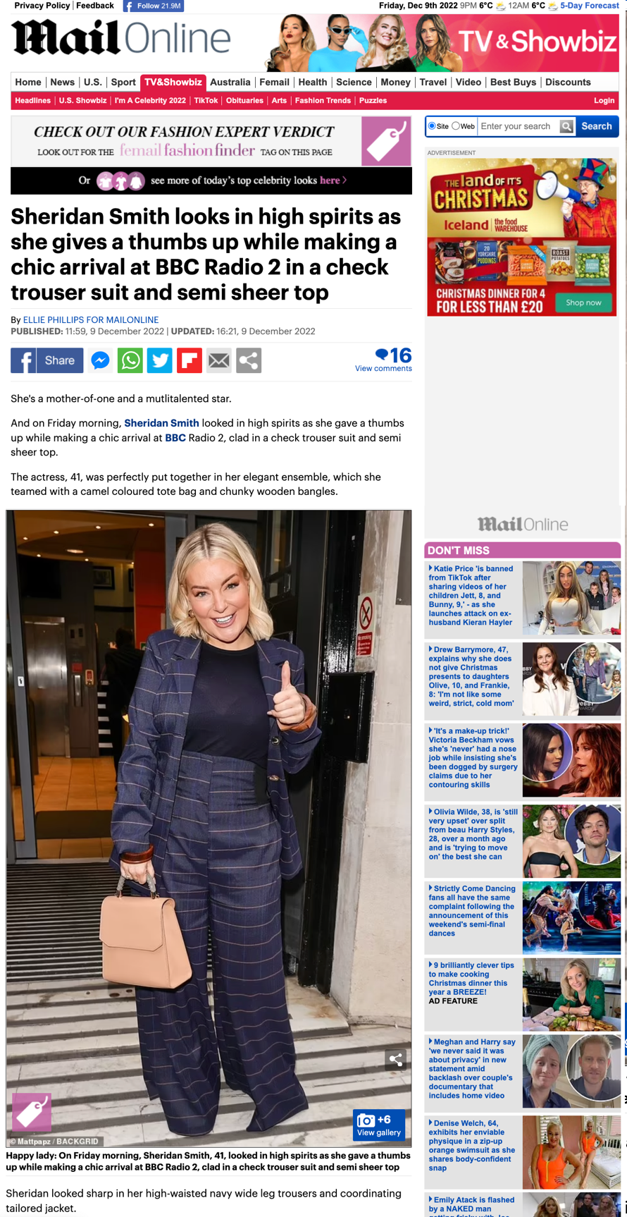 LAILA in Tawny Brown featured in the DailyMail!