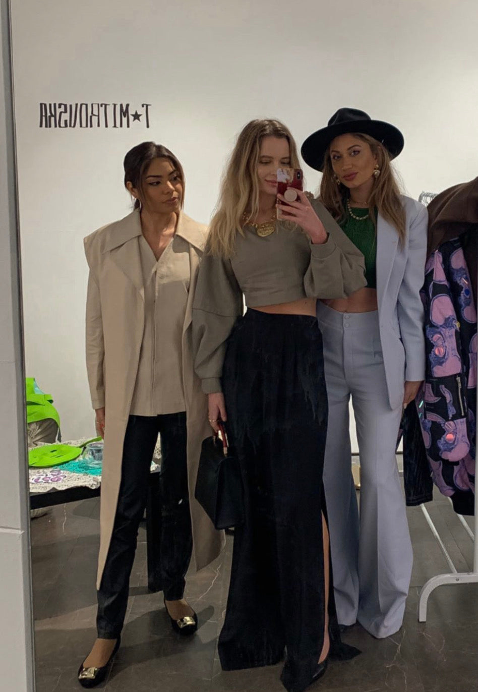 Cristina Samohvalov in our LAILA in Midnight Black at LFW