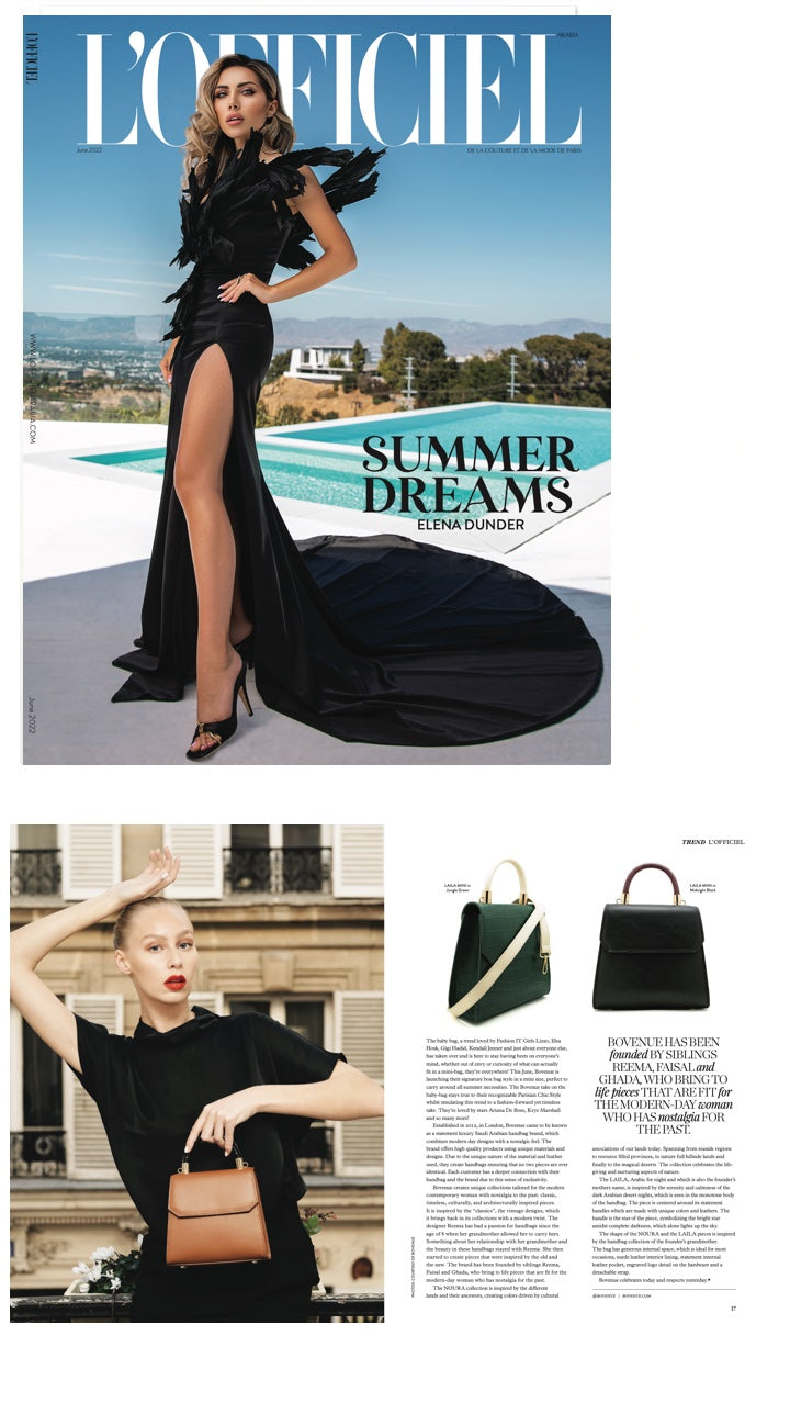 L'Officiel Arabia's feature on Bovenue