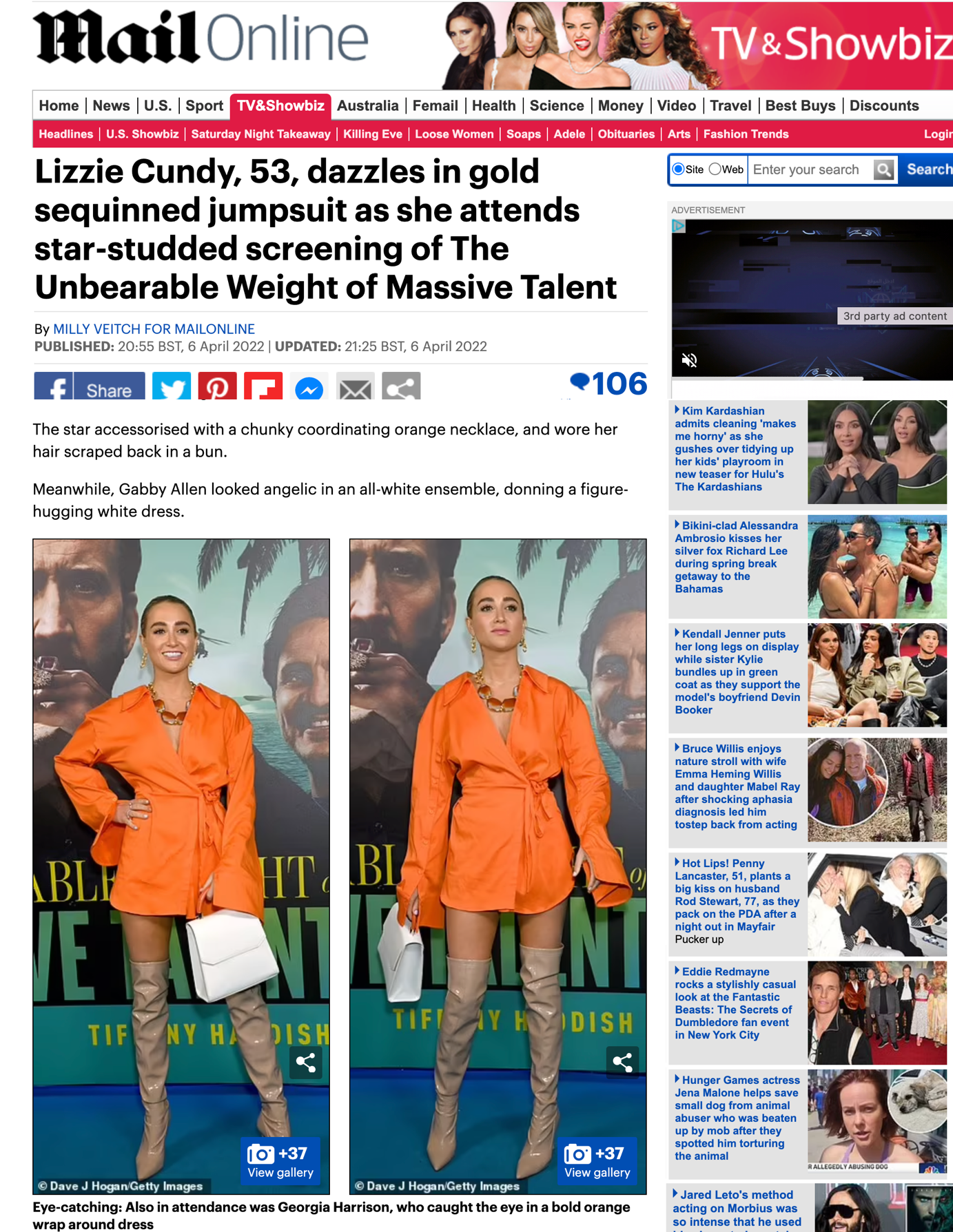 LAILA in Powder White as seen in the Daily Mail!