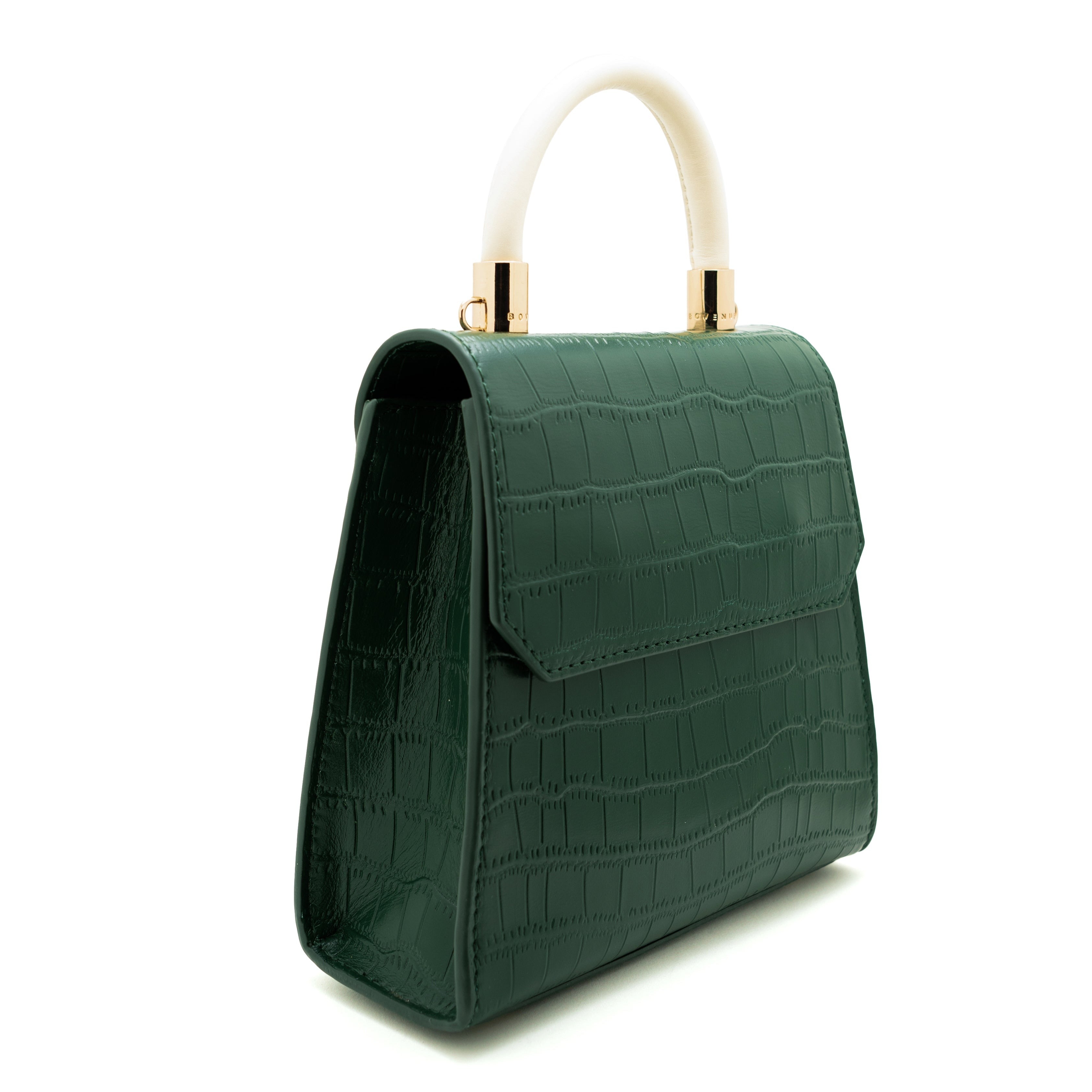 حقيبة ليلى ميني باللون الأخضر الداكن