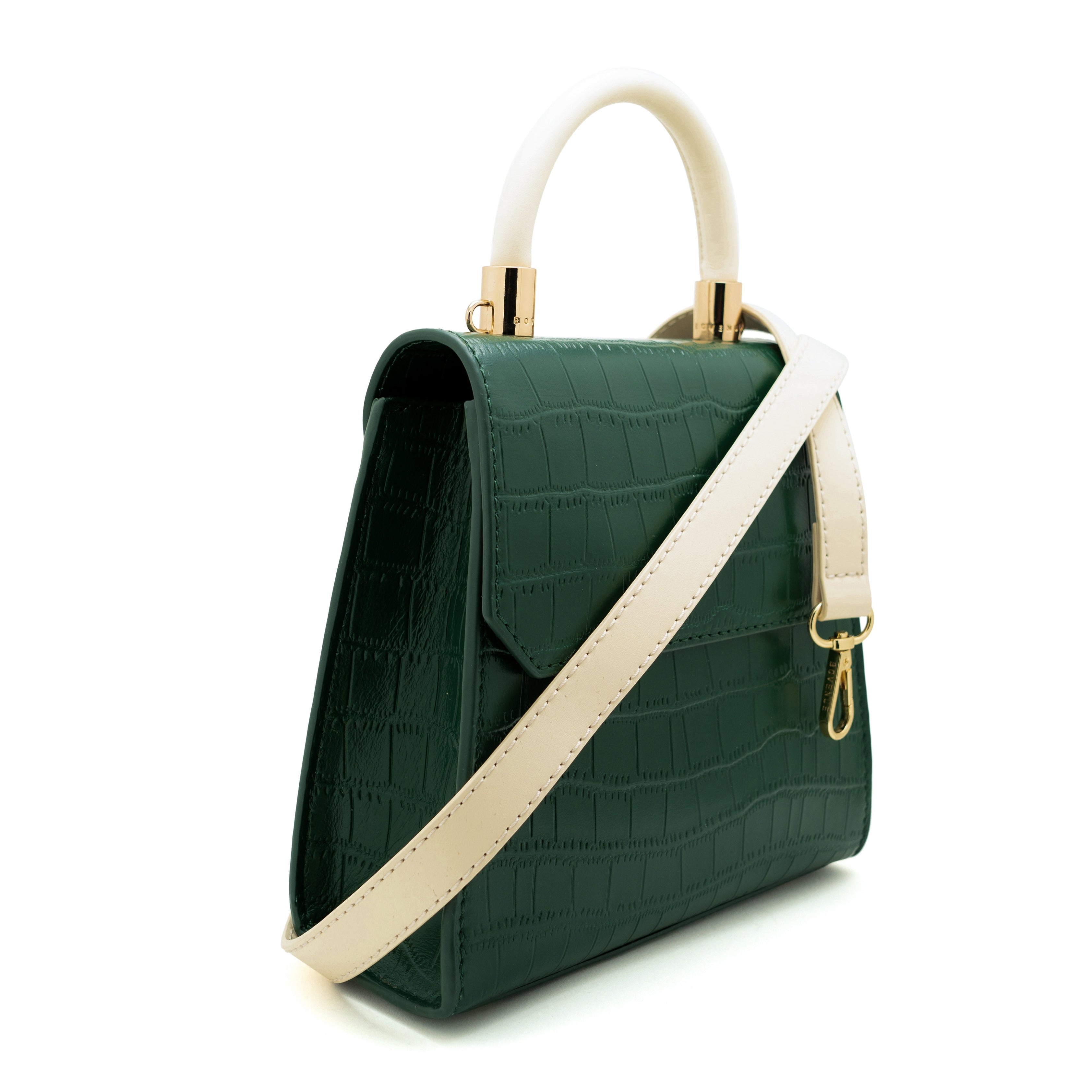 حقيبة ليلى ميني باللون الأخضر الداكن